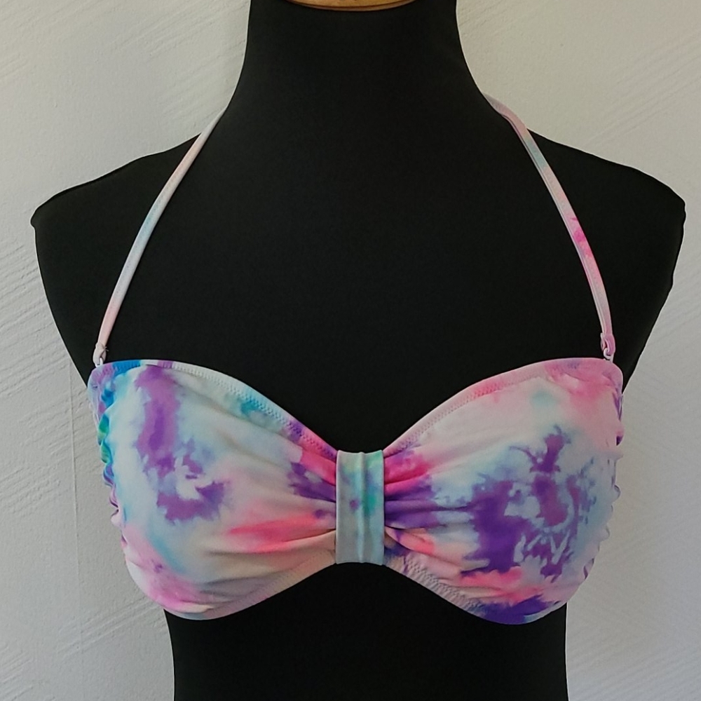 PINK Victoria's Secret Tie Dye Pink Purple Bandeau
